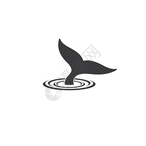 鲸鱼故事标志矢量图标它制作图案标识动物群蓝色卡通片荒野插图动物哺乳动物潜水游泳图片