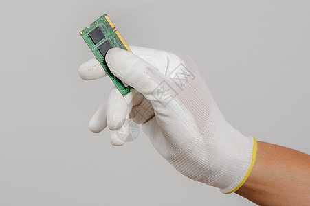电工戴抗静态手套记忆尼龙橡皮工作涂层电脑内存安全静电工具图片