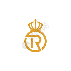 字母 R 皇家标志矢量图标它制作图案公司字体奢华标识装饰品艺术金子书法精品酒店图片