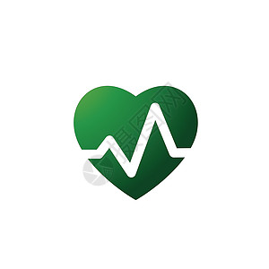 用于医疗应用程序网络报告演示的心跳心跳脉冲平面矢量图标 在白色背景上隔离的矢量图监视器疾病病人卫生生活心脏病学保健插图脉动测试图片