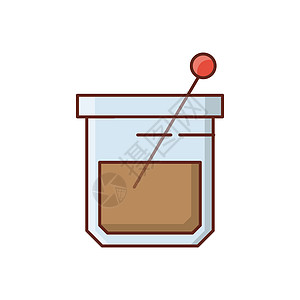 烧杯化学实验室玻璃插图烧瓶生物学管子实验测试科学背景图片