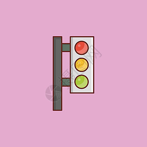 交通危险控制指导街道路口红绿灯运输信号安全警告背景图片