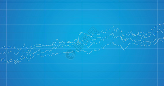 经济图与股票市场上的图表 用于商业和金融概念和报告 抽象的蓝色矢量背景图片
