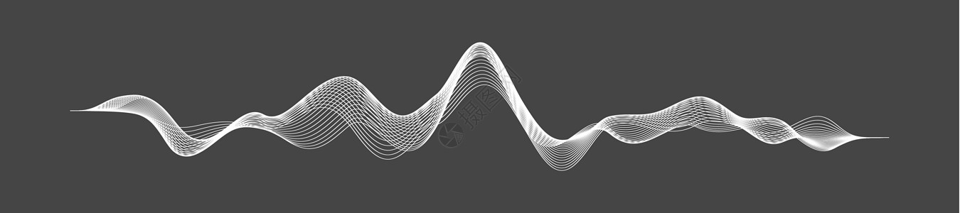 无线电波矢量 射频识别 无线通信 它制作图案声波抽象矢量混合器螺旋脉冲展示图表波形歌曲配乐音乐坡度图片