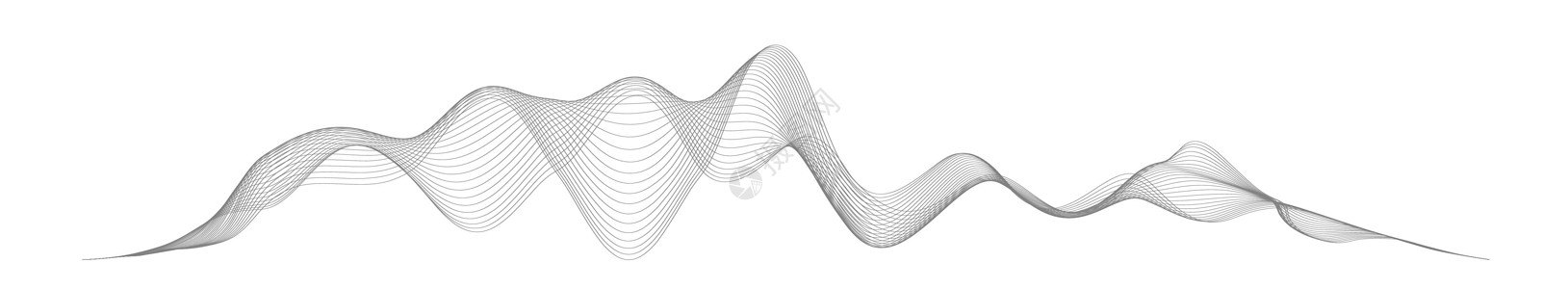 在白色背景上的抽象风格的声波 抽象数字信号波线 矢量音乐语音振动歌曲波形数字频谱音频脉冲和波形频率均衡器收音机标识波浪状韵律配乐图片