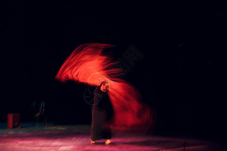弗拉门科 舞台表演披肩红色传统美丽娱乐运动音乐女士衣服女性图片