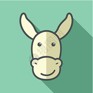 驴图标 它制作图案的农场动物矢量马术家畜屁股插图骡子农业哺乳动物驴子食物背景图片
