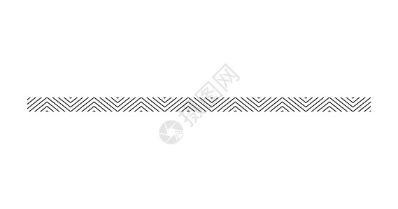 分割线之字形线页面分隔线图形设计元素 之字形分隔符 在白色背景上孤立的矢量图划分线路段落条纹风格小册子界面装饰框架边界插画