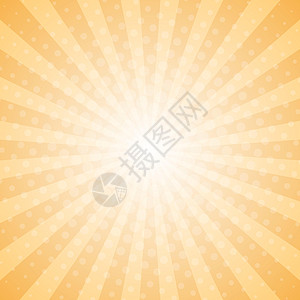 抽象光线半色调背景卡通片辉光线条橙子太阳活力黄色流行音乐框架蓝色背景图片