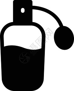 香奈儿气香气味玻璃奢华客厅瓶子喷雾器香气插图沙龙手绘白色插画
