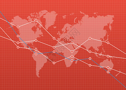 金融图表图形背景与世界 ma暴跌统计经济衰退风险经济货币失败损失数据库存图片