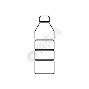 塑料瓶图标 矢量插画平面设计苏打矿物瓶装回收用户按钮玻璃界面中风饮料图片