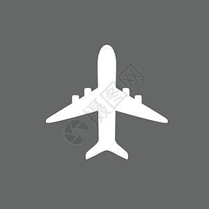 飞机 iconplane 标志 矢量插画平面设计航空运输航班空气灰色翅膀车辆天空白色黑色图片