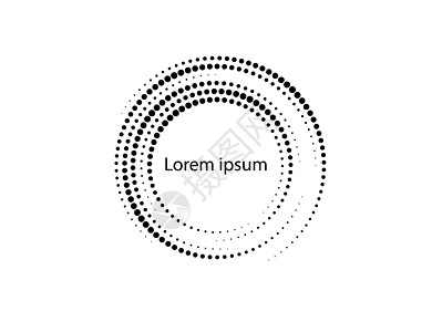 圆形 formlogo 中的半色调点 矢量图螺旋网站调色板光谱推介会网络卡片插图活力几何学图片