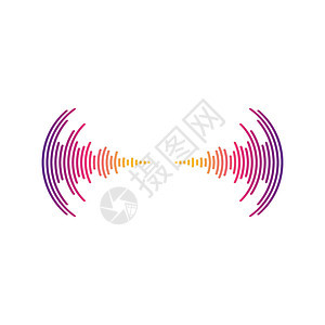 声波音乐脉冲艺术收音机歌曲震动频率光谱均衡器插图波形背景图片