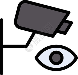 安全视频视台相机犯罪警告警卫隐私技术监视插图背景图片