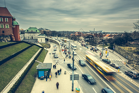 华沙街头街道和建筑物首都旅游正方形抛光历史性历史遗产景观市场吸引力图片