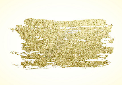 矢量金色油漆描边 抽象的金色闪闪发光的质感艺术插图闪光邀请函奢华金属金漆收藏金子刷子装饰卡片图片