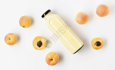 平铺桃子汁瓶图片