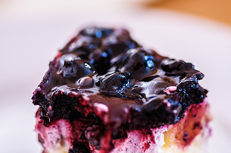 蓝莓派和草莓 食物吃紧图片