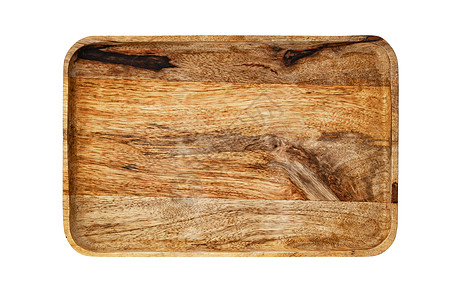 白色背景的黑暗木制切割板砧板粮食切菜板生活用具乡村工作室托盘烹饪木头图片