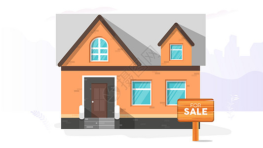 房子出售 出售标志 家庭和房地产销售概念住宅资产入口公寓广告牌蓝色驾驶金融基金经济图片