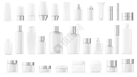 空白空和干净的白色塑料化妆品包装大 Se身体凝胶插图肥皂管子液体小样润肤瓶子洗发水图片