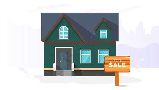 房子出售 出售标志 家庭和房地产销售概念搬迁资产建筑建筑学经济蓝色抵押驾驶待售基金图片