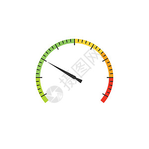 仪表或车速表图标或标志 功率测量 电平指示器 在白色背景上孤立的股票矢量图控制板时间下载界面展示插图燃料控制指标汽车图片