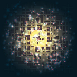具有数据创新物理空间研究图形可视化的抽象几何背景 信息神经脑链接的未来派结构纳米网络屏幕科学活力插图原子工程艺术预言图片