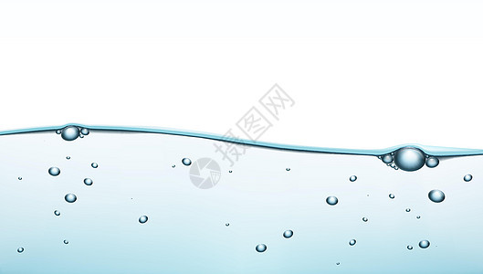 蓝色的水清晰的背景模板图片