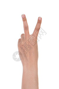 显示数字 2 的手手臂成人女士手势男人白色拇指手腕男性胜利图片