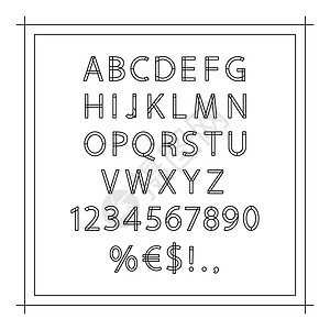 线性向量字母表线条标识刻字插图标题语言运动书法艺术数字图片