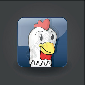 App 图标鸡鸡背景图片