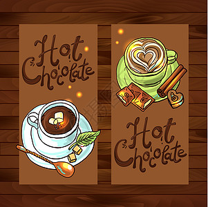 美丽的背景热巧克力为您的设计肉桂晚餐咖啡茶匙店铺薄荷餐厅广告艺术酿造图片