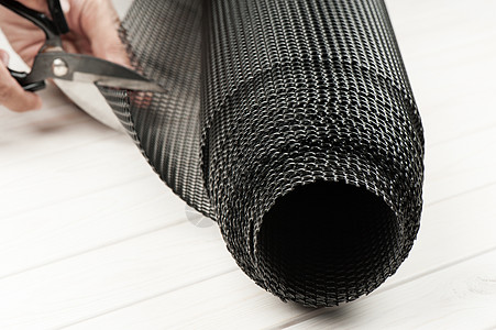 黑黑色塑料网建造工业高品质障碍栅栏应用安全院子材料图片
