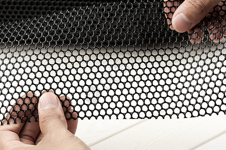 黑黑色塑料网材料高品质安全建造障碍栅栏工业院子应用图片