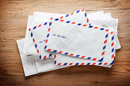 航空邮件信袋文档条纹邮政空邮卡片明信片古董邮资空白图文图片