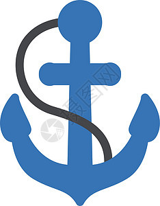 锁定锚插图白色海军航海主播海锚安全金属古董铁锚背景图片