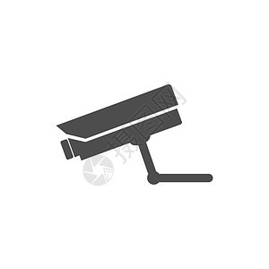 安全摄像头图标 平面设计 矢量图犯罪活页夹警报警卫空白力量工具技术白色黑色图片