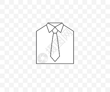 领带 衬衫 着装代码图标 矢量插图织物蓝色裙子裁缝店铺衣领男装制衣衣服纺织品图片