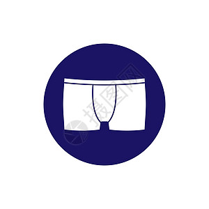 男内衣图标 矢量插图 平板设计短裤男性工具树干纺织品内裤网络外貌服饰服装图片