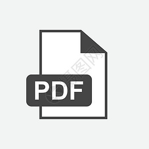 PDF 下载矢量图标 商业营销互联网概念的简单平面象形图 白色背景上的矢量图横幅用户黑色正方形按钮插图网页空白电脑网站图片