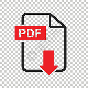 PDF 下载矢量图标 商业营销互联网概念的简单平面象形图 孤立背景上的矢量图解指针按钮床单标签白色电脑导航插图格式网络图片