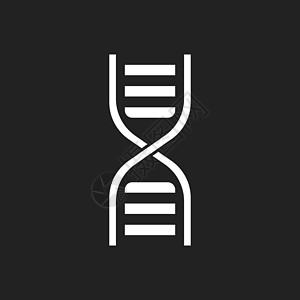 Dna 矢量图标 医学分子平插图科学药品曲线克隆染色体网络生活生物学遗传背景图片