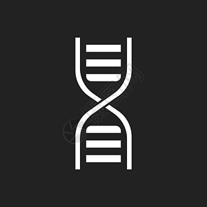 Dna 矢量图标 医学分子平插图科学药品曲线克隆染色体网络生活生物学遗传背景图片