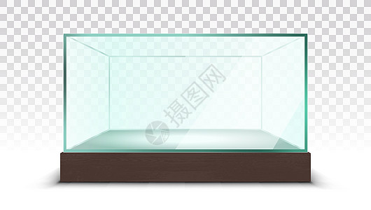 透明空玻璃盒显示框图片