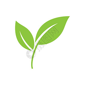 绿叶 生态图标 矢量插图 平面设计叶子生活生物标签网络植物温泉产品环境标识图片