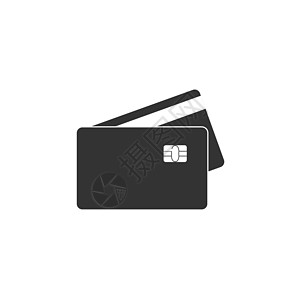信用卡图标 矢量插图 平面设计金子零售签证取款机现金报酬帐户金融商业办理图片