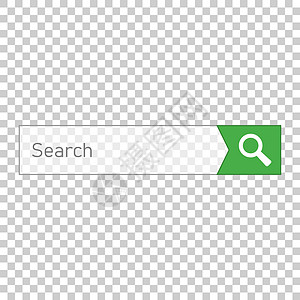 平面样式的搜索栏矢量 ui 元素图标 搜索网站表单插图字段 在孤立的透明背景上查找搜索业务概念框架玻璃网络控制板盒子标签艺术引擎图片